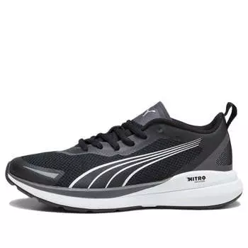 Кроссовки kruz nitro 'black silver' Puma, черный