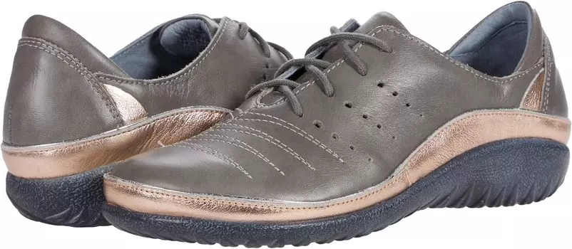 Кроссовки Kumara Naot, цвет Foggy Gray Leather/Soft Rose Gold Leather