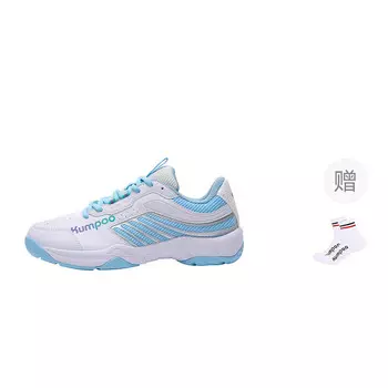 Кроссовки KUMPOO Badminton Shoes Unisex Low-top, белый/мятно-зеленый
