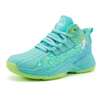 Кроссовки KUPE Kids Basketball Shoes Kids Mid-top, цвет Aqua