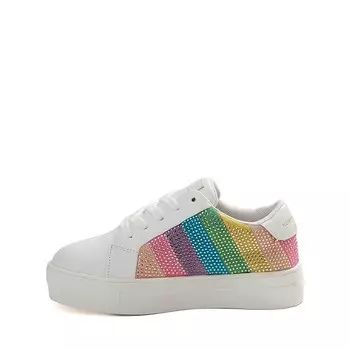 Кроссовки Kurt Geiger Mini Lane Crystal Stripe Sneaker, цвет White/Rainbow