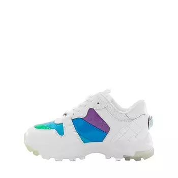Кроссовки Kurt Geiger Mini Lettie Eagle Sneaker, цвет White/Rainbow