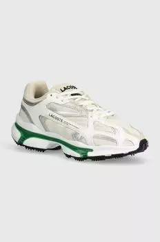 Кроссовки мужские текстильные Lacoste, белый/зеленый
