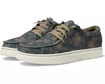 Кроссовки L.L.Bean Higgins Beach 4 Eye Slip-On Print, цвет Deep Olive Camo