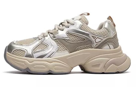 Кроссовки La Chapelle Chunky Sneakers Women's Low-top, бежевый