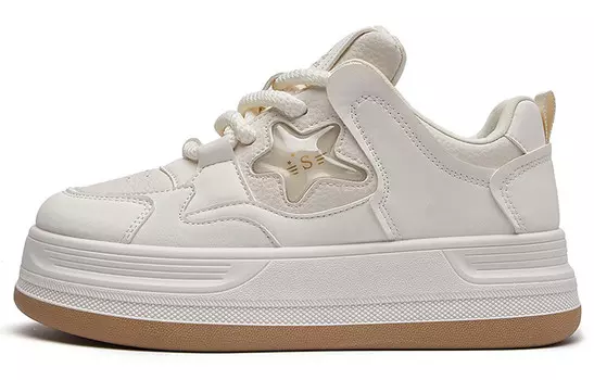 Кроссовки La Chapelle Skateboarding Shoes Women's Low-top, белый/черный