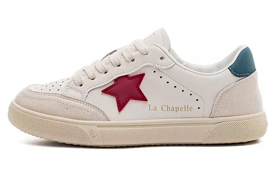 Кроссовки La Chapelle Skateboarding Shoes Women's Low-top, бежевый/черный