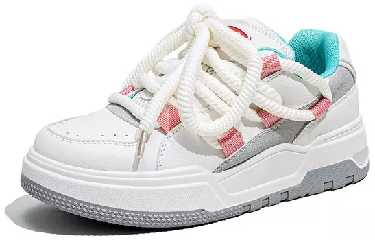 Кроссовки La Chapelle Skateboarding Shoes Women's Low-top, белый/черный