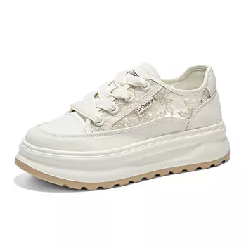 Кроссовки La Chapelle Skateboarding Shoes Women's Low-top, белый
