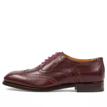 Кроссовки lace up shoe 'burgundy' Gucci, бургундия