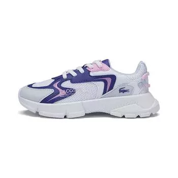 Кроссовки LACOSTE Kids Lifestyle Shoes PS Low-top White Blue, белый/синий