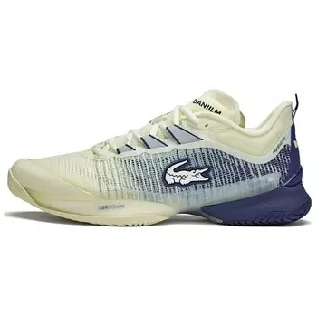 Кроссовки LACOSTE Lifestyle Shoes Men Low-top, светло-желтый/темно-синий