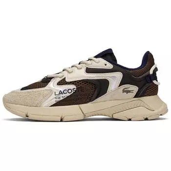 Кроссовки LACOSTE Lifestyle Shoes Men Low-top Beige/Brown, коричневый