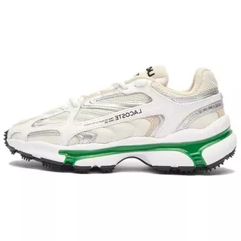Кроссовки LACOSTE Lifestyle Shoes Women's Low-top Beige/Green, зеленый