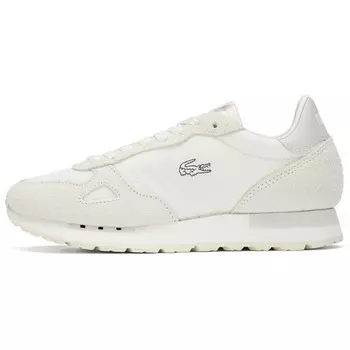 Кроссовки LACOSTE Lifestyle Shoes Women's Low-top Beige, цвет Off White
