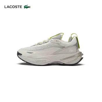 Кроссовки Lacoste на толстой подошве, молочный/светло-серый