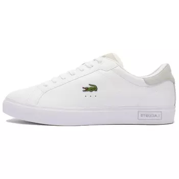 Кроссовки LACOSTE Skateboarding Shoes Men Low-top White, белый