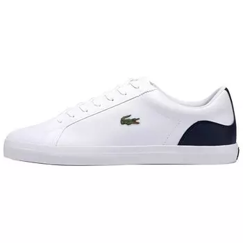 Кроссовки LACOSTE Skateboarding Shoes Men Low-top White, белый