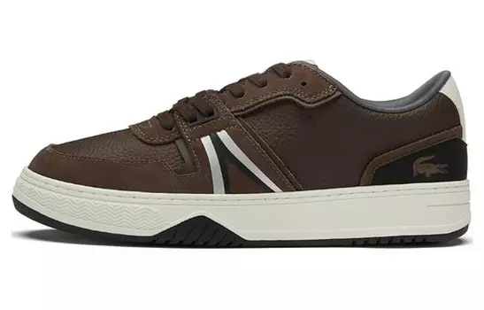 Кроссовки LACOSTE Skateboarding Shoes Men Low-top Brown, коричневый