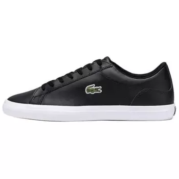 Кроссовки LACOSTE Skateboarding Shoes Men Low-top Black, черный