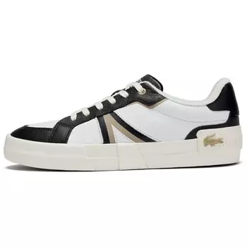 Кроссовки LACOSTE Skateboarding Shoes Men Low-top, белый/черный