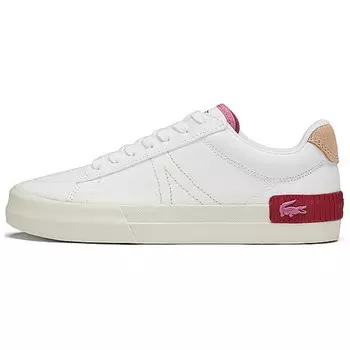 Кроссовки LACOSTE Skateboarding Shoes Women's Low-top White, белый
