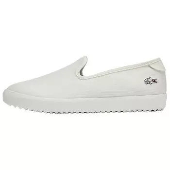 Кроссовки LACOSTE Skateboarding Shoes Women's Low-top Beige, цвет Off White