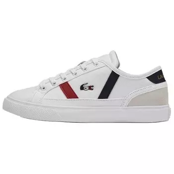 Кроссовки LACOSTE Skateboarding Shoes Women's Low-top White, белый
