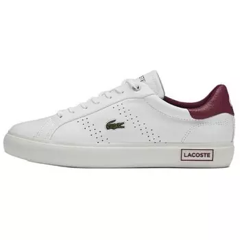 Кроссовки LACOSTE Skateboarding Shoes Women's Low-top White/Red, белый/красный