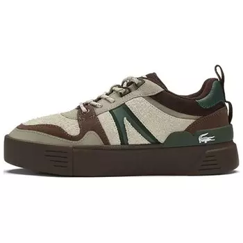 Кроссовки LACOSTE Skateboarding Shoes Women's Low-top Beige/Brown, коричневый
