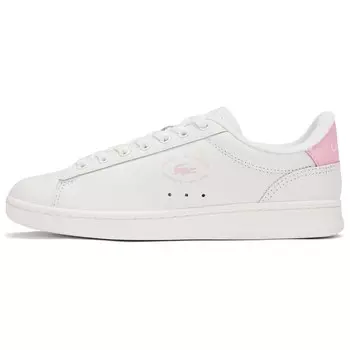 Кроссовки LACOSTE Skateboarding Shoes Women's Low-top White, белый