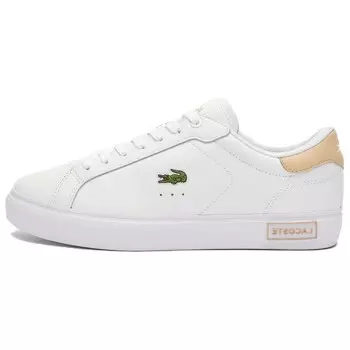 Кроссовки LACOSTE Skateboarding Shoes Women's Low-top White, белый