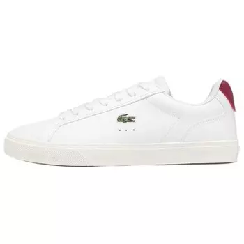 Кроссовки LACOSTE Skateboarding Shoes Women's Low-top White/Red, белый/красный