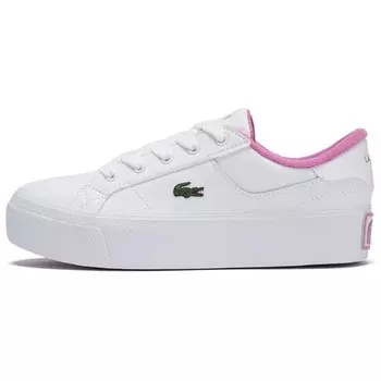 Кроссовки LACOSTE Skateboarding Shoes Women's Low-top White, белый
