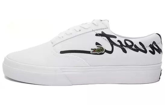Кроссовки LACOSTE Skateboarding Shoes Women's Low-top White, белый