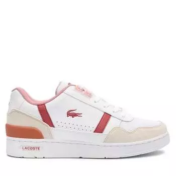 Кроссовки Lacoste T-Clip 747SUJ0015 Wht/Pnk B53, белый