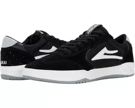 Кроссовки Lakai Atlantic, цвет Black/Light Grey Suede