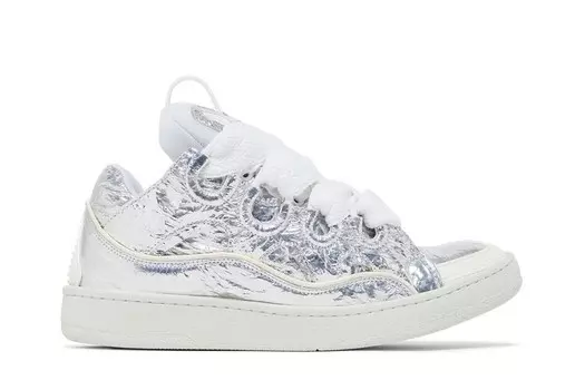 Кроссовки Lanvin Curb Sneaker Metallic Effect - Silver, серебряный