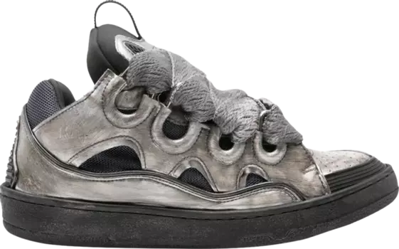 Кроссовки Lanvin Curb Sneaker 'Vintage Silver Black', серебряный