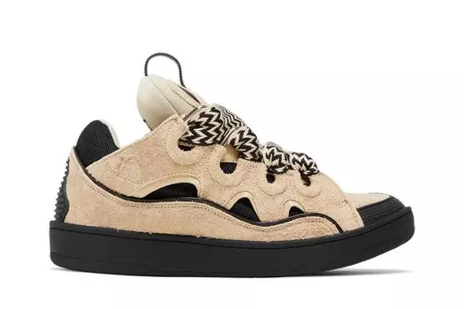 Кроссовки Lanvin Curb Sneakers Light Brown Black, коричневый