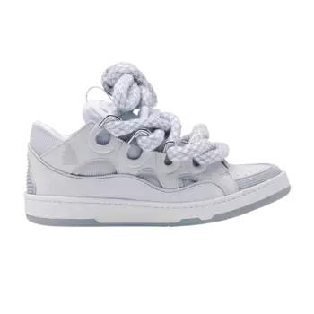 Кроссовки Lanvin Curb Sneakers Snake Laces - White Grey, белый