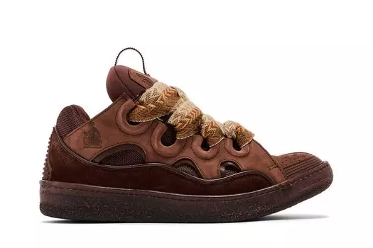 Кроссовки Lanvin Curb Sneakers Speckled Effect - Brown, коричневый