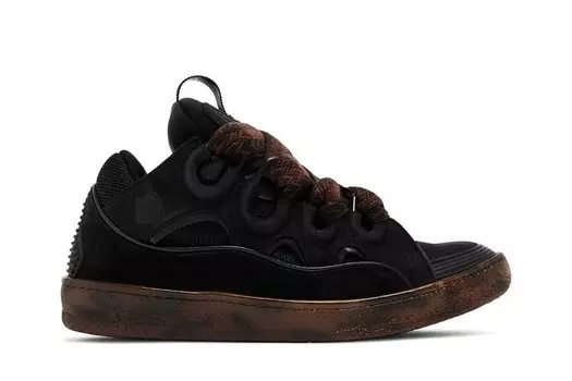 Кроссовки Lanvin Curb Sneakers Tortoise Effect - Dark Brown, коричневый