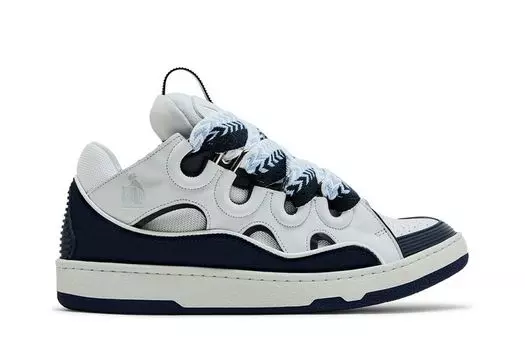 Кроссовки Lanvin Curb Sneakers 'White Navy Blue', синий