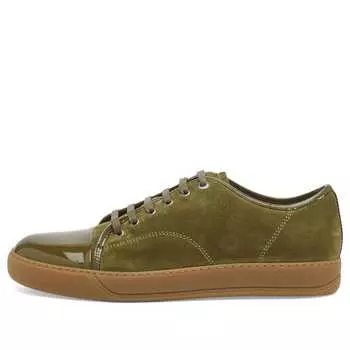 Кроссовки Lanvin Dbb1 High Shine Toe Cap Sneaker, хаки