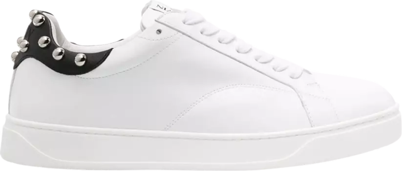 Кроссовки Lanvin DDB0 Sneaker 'Studded - White Jet Black', белый