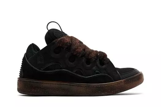 Кроссовки Lanvin Wmns Curb Sneaker 'Black Chocolate Brown', коричневый