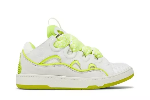 Кроссовки Lanvin Wmns Curb Sneakers White Fluo Yellow, белый