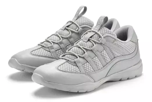 Кроссовки LASCANA, повседневная обувь, полуботинки на эластичных шнурках VEGAN, антрацит