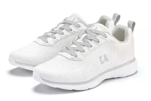 Кроссовки LASCANA, повседневная обувь, полуботинки в спортивном ВЕГАНСКОМ образе, белый